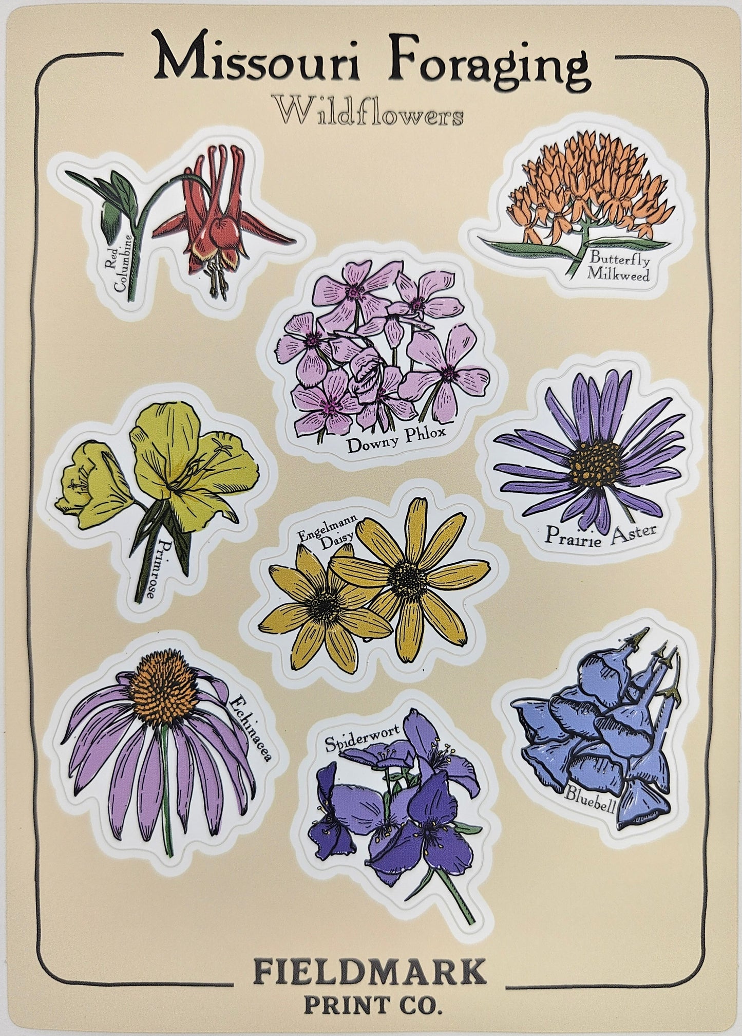 Missouri Foraging - Wildflowers Sticker Sheet