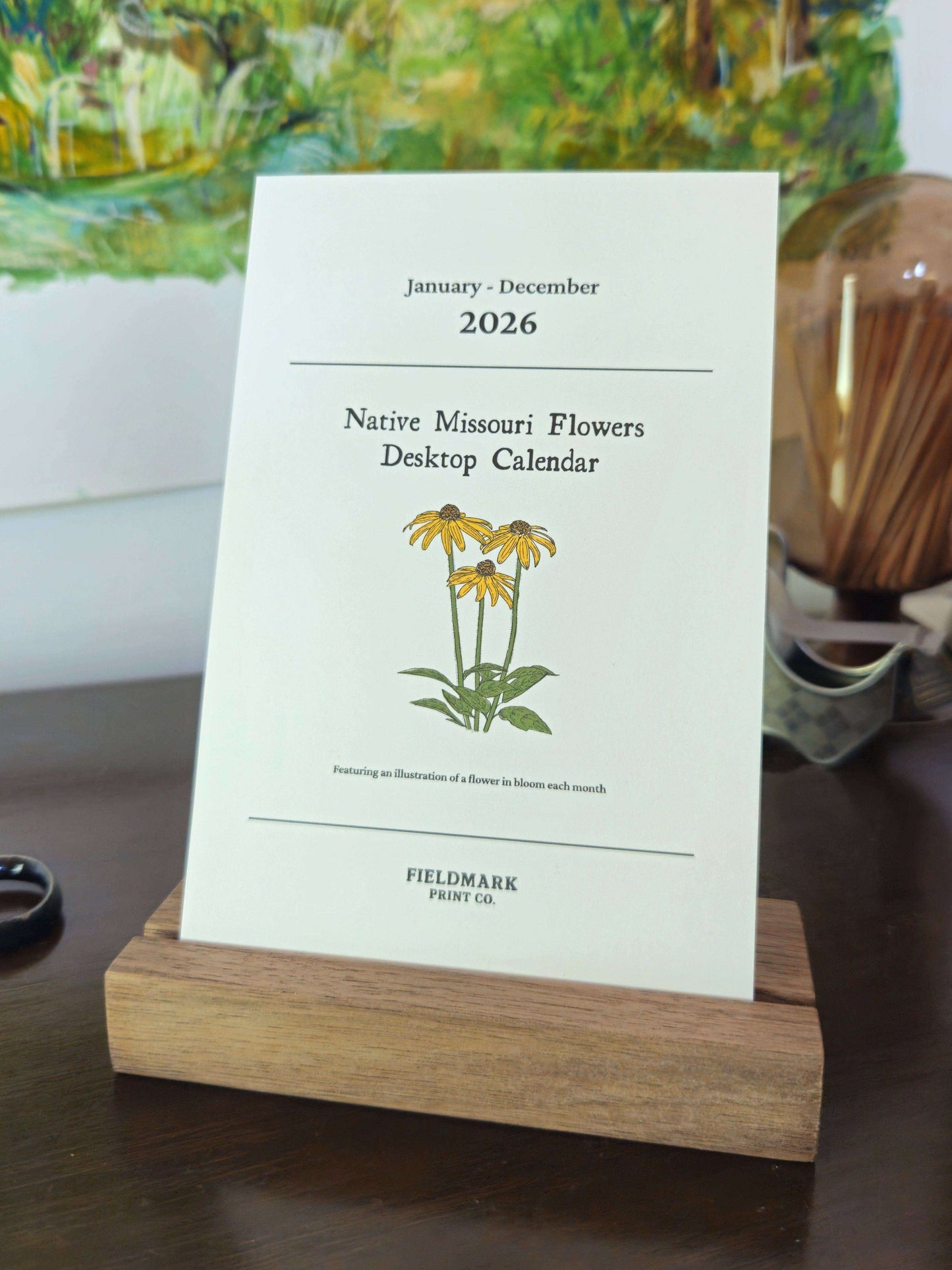 2026 Missouri Native Flowers Desktop Calendar