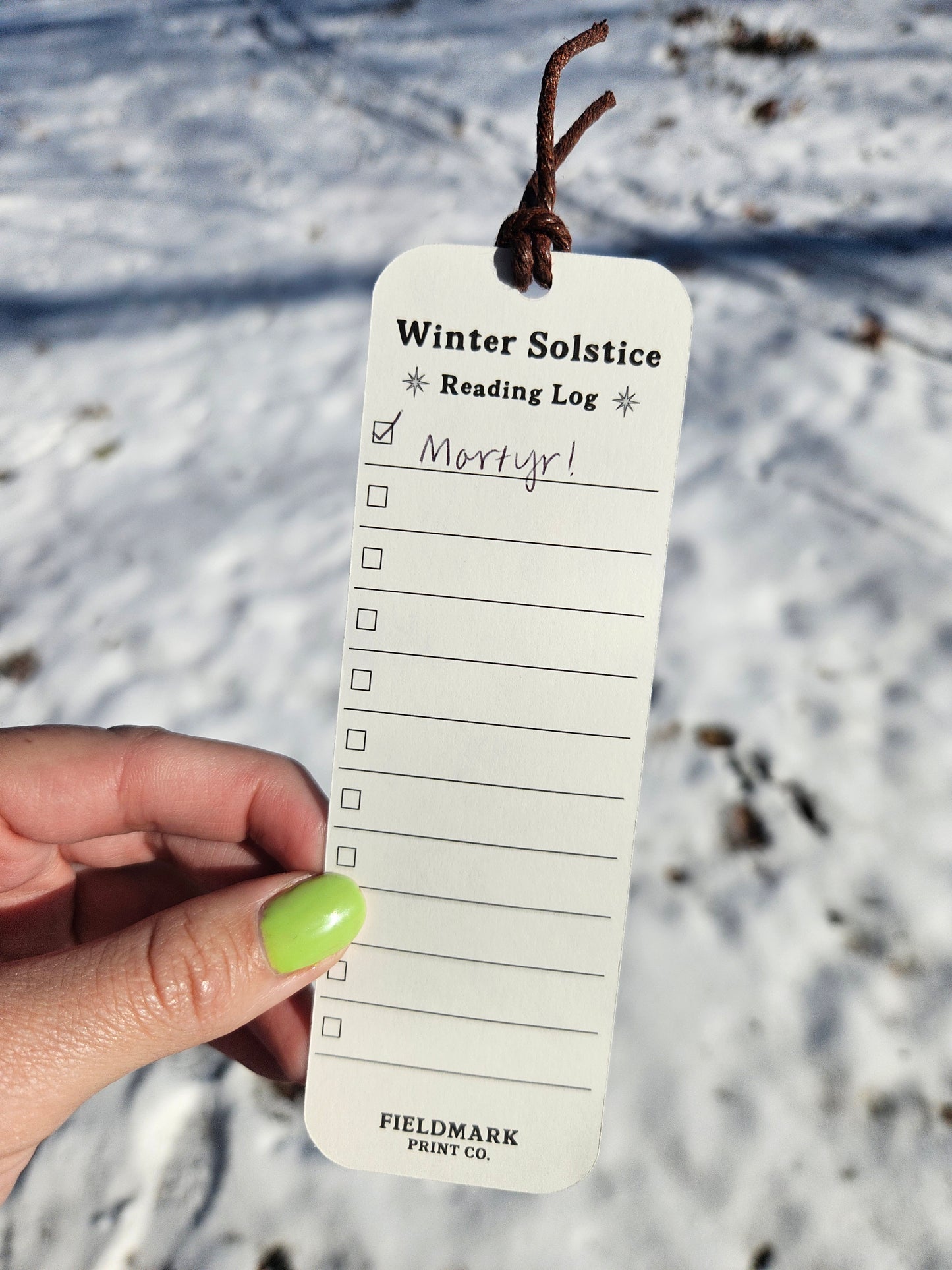 Winter Solstice Bookmark