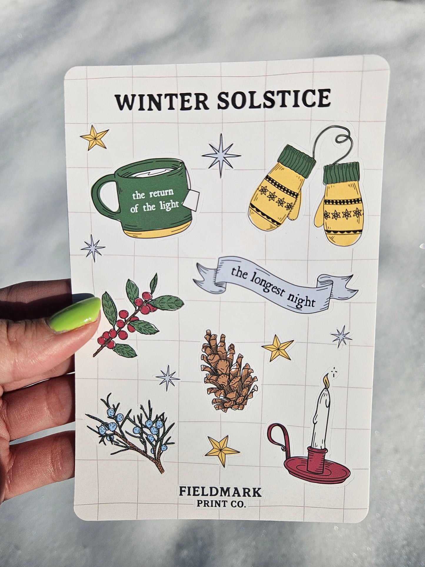 Winter Solstice Sticker Sheet