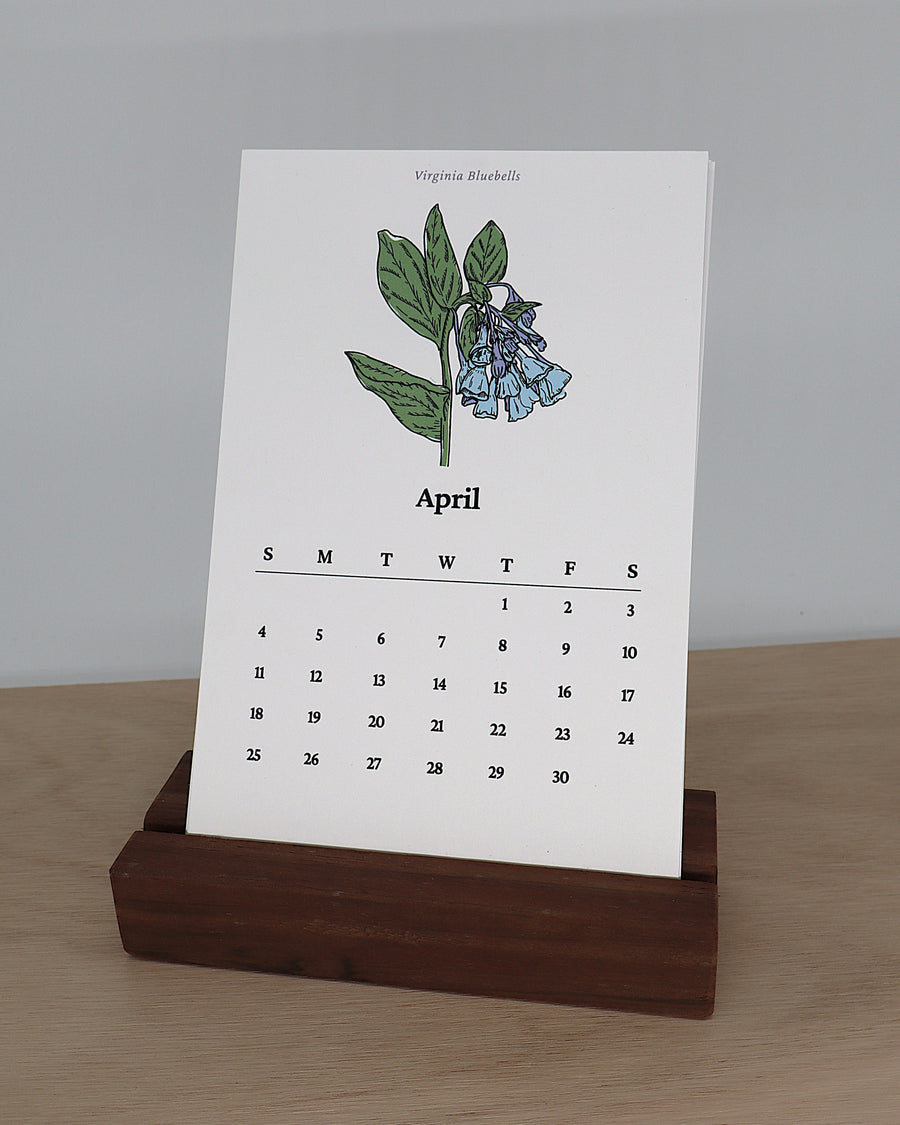 2027 Missouri Native Flowers Desktop Calendar