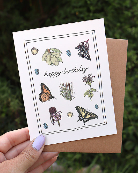 Birthday Greeting Card - Summer