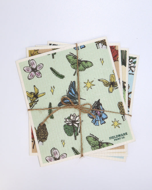 4 Pack of Seasonal Swedish Dish Cloths