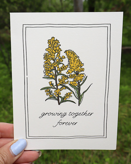 Growing Together Forever Greeting Card
