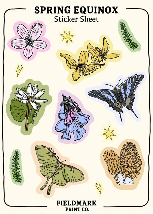 Spring Equinox Sticker Sheet