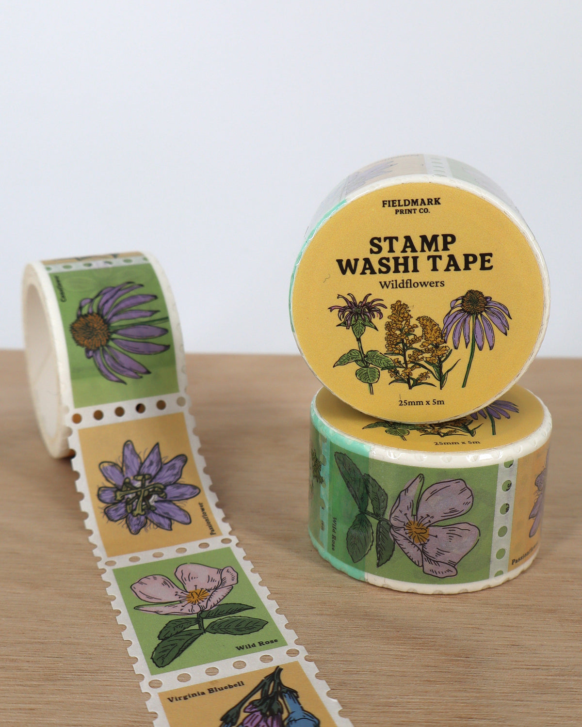 Wildflowers Stamp Washi Tape Roll